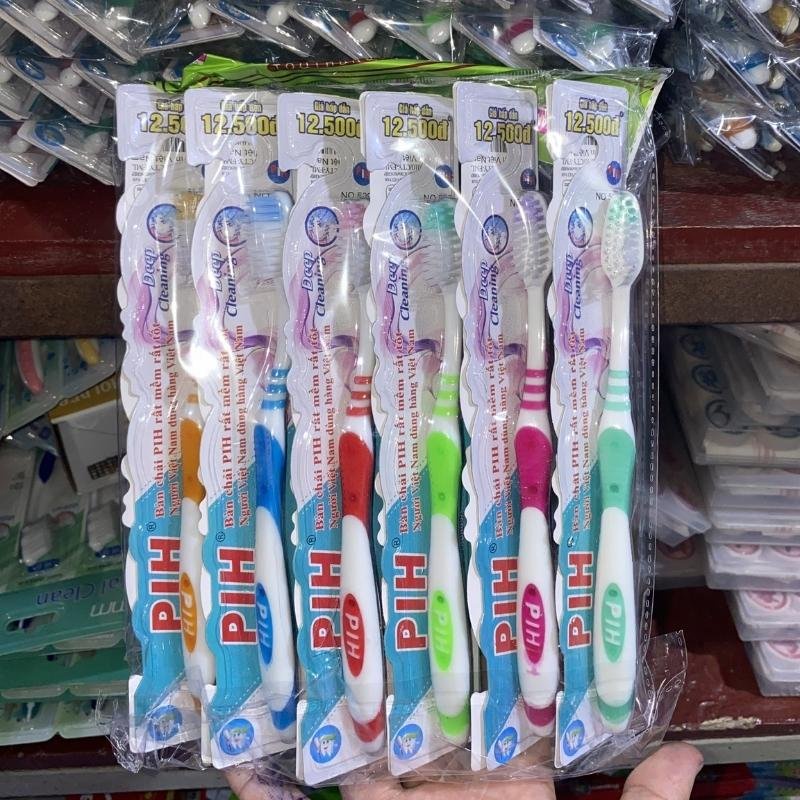Bàn chải đánh răng P/H lông mềm nhiều màu sắc