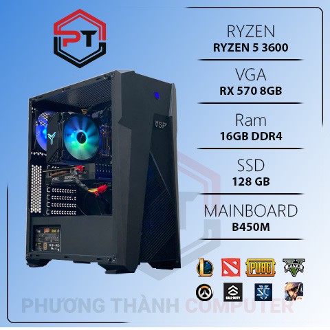 Thùng Máy RYZEN 5 3600