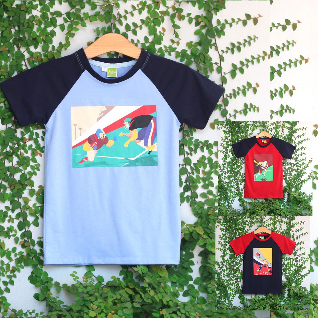 Áo thun cho bé in decal cao cấp Jadiny