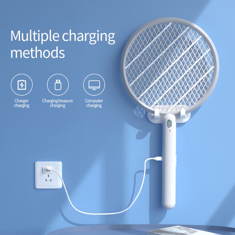 Vợt Điện Diệt Muỗi / Côn Trùng Có Thể Sạc Lại Bằng Cổng USB
