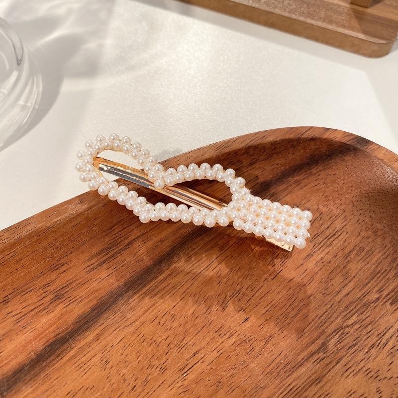 Kẹp Tóc Đính Ngọc Trai Nhân Tạo Phong Cách Hàn Quốc Xinh Xắn Cho Nữ
