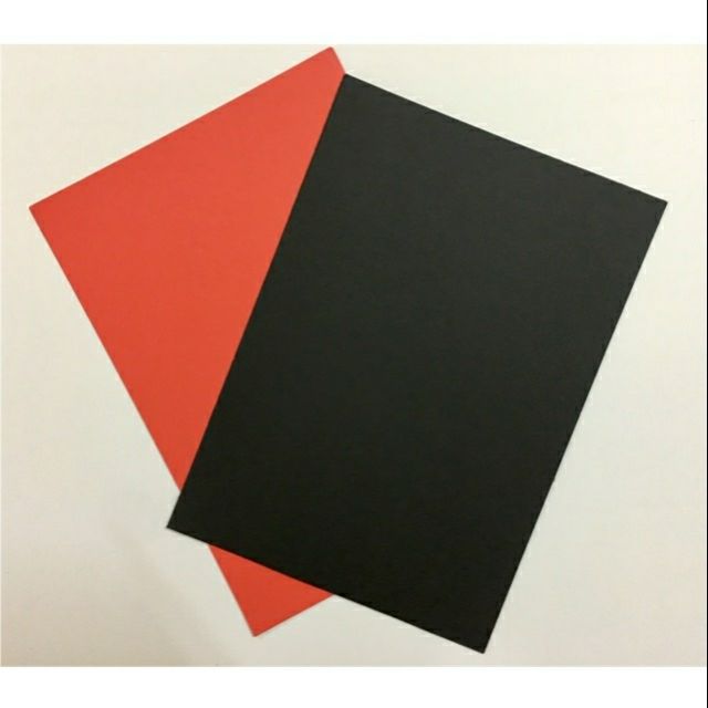 Bìa màu cứng A4 đen, đỏ set 100 tờ