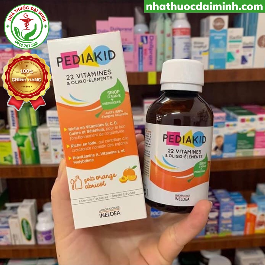 Siro Pediakid 22 Vitamines 125m lChính Hãng - Bổ Sung Vitamin Và Khoáng Chất Cho Bé
