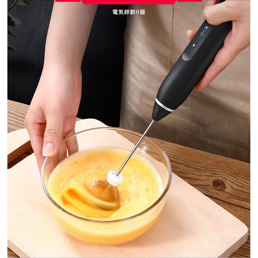COMBO Máy đánh bông trứng, kem, Coffe Latte Cầm Tay sạc USB cao cấp