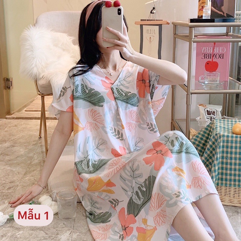 Váy lanh, đầm lanh Cotton lụa Quảng Châu họa tiết trẻ trung, mềm mát mùa hè | BigBuy360 - bigbuy360.vn