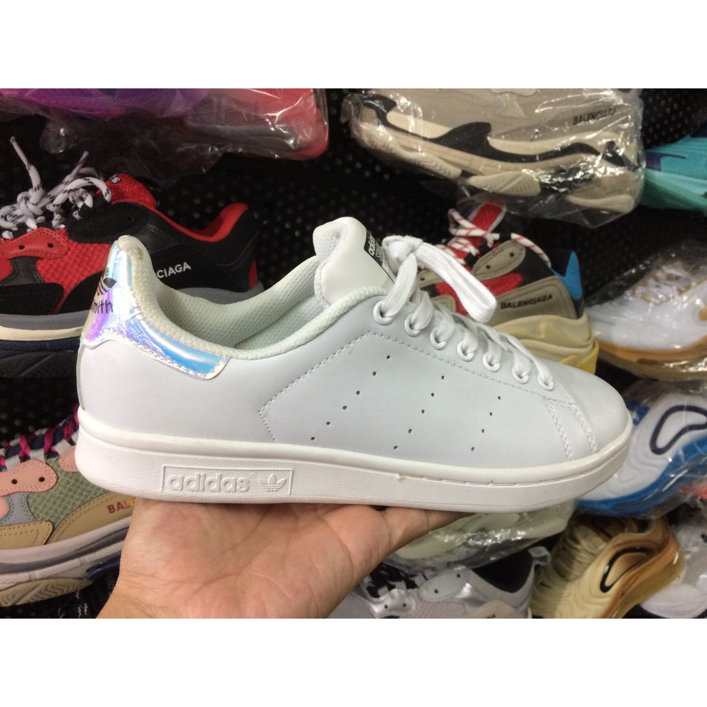 2020Giày thể thao stan smith gót mầu bạc