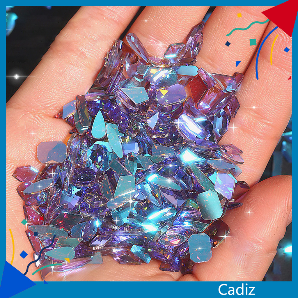 Bộ 100 Phụ Kiện Đính Đá Trang Trí Móng Tay Nghệ Thuật