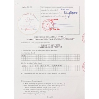 Kem Body Cốt Siêu Trắng