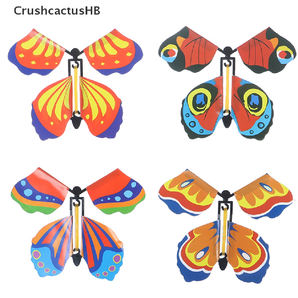 [CrushcactusHB] 5Pcs Magic Flying Out Butterfly Surprise Magic Props Mystical Trick Toys Hot Sell
