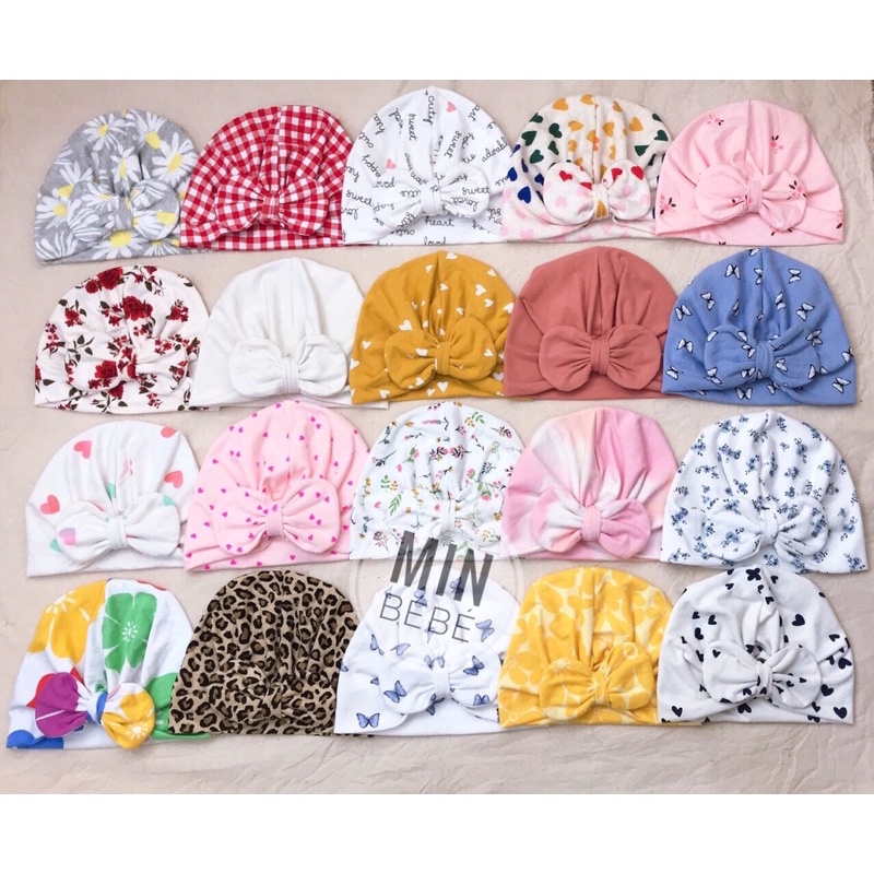 Mũ turban cho bé gái