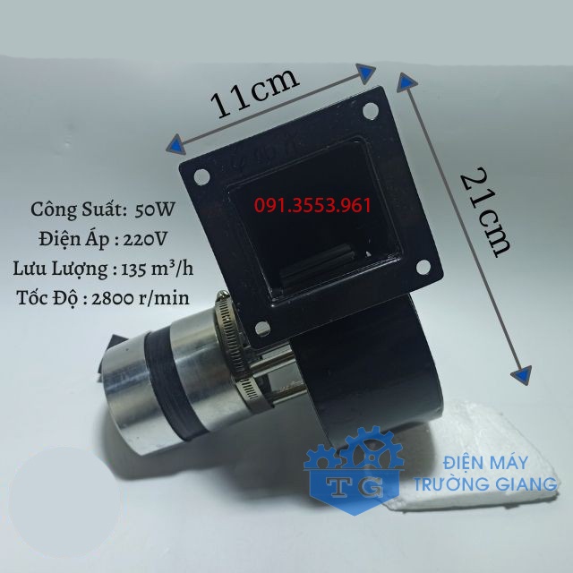 Quạt sò ly tâm chịu nhiệt độ cao 50W – 220V