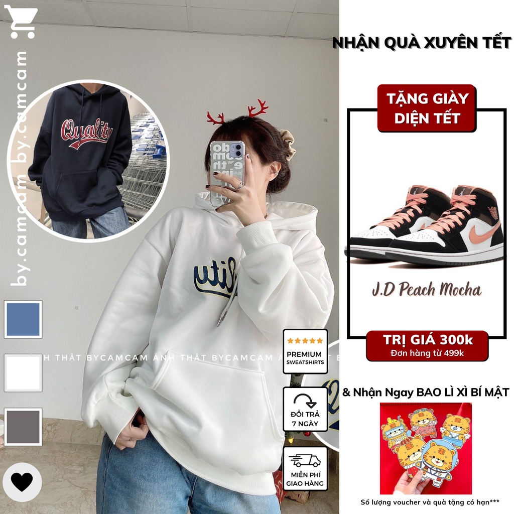 Áo Nỉ Hoodie QUALITY, Áo Khoác Nỉ Dày Dặn Nam Nữ Basic Taobao 𝘽𝙮.𝙘𝙖𝙢𝙘𝙖𝙢