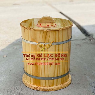 Thùng gỗ Đựng Gạo 30kg