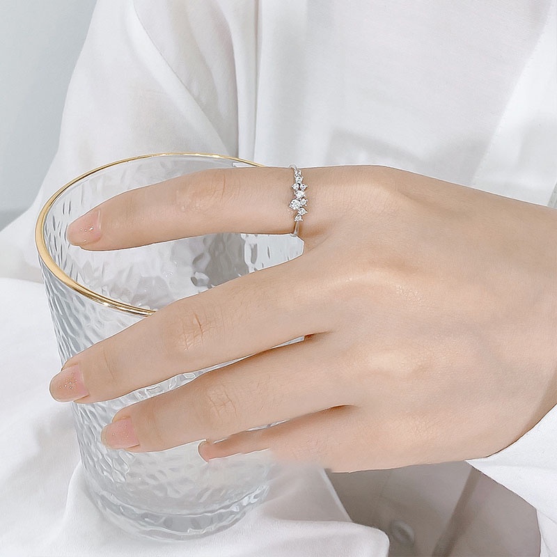 Nhẫn Gắn Đá Dải Nhỏ Thiết Kế Phong Cách Retro Quý Phái Cho Nữ - N2650 Bảo Ngọc Jewelry
