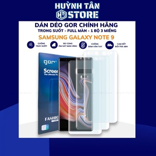 Dán dẻo samsung note 9 trong suốt chính hãng GOR combo 3 miếng phụ kiện điện thoại huỳnh tân store