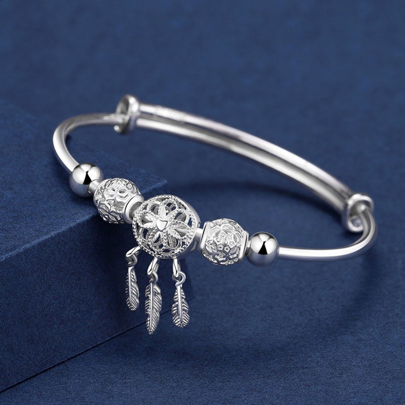 S925 Silver Fashion Bracelet with Simple Poetic Motifs | BigBuy360 - bigbuy360.vn