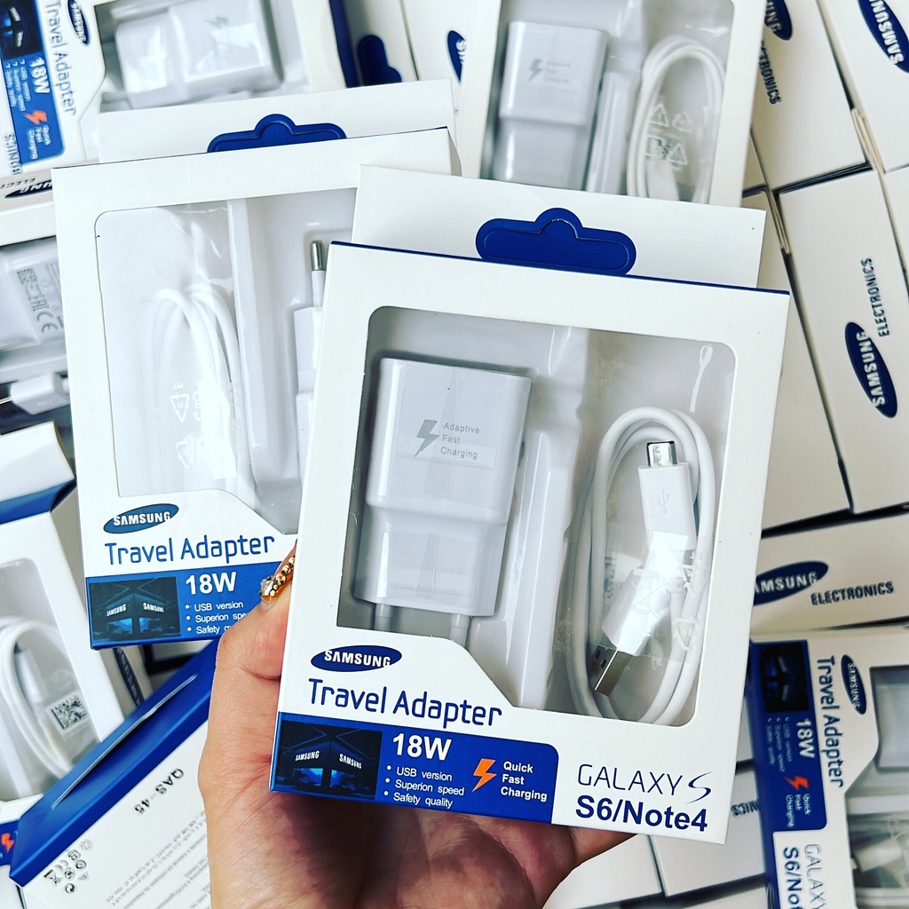 Bộ sạc nhanh Sam Sung chân micro Full Box