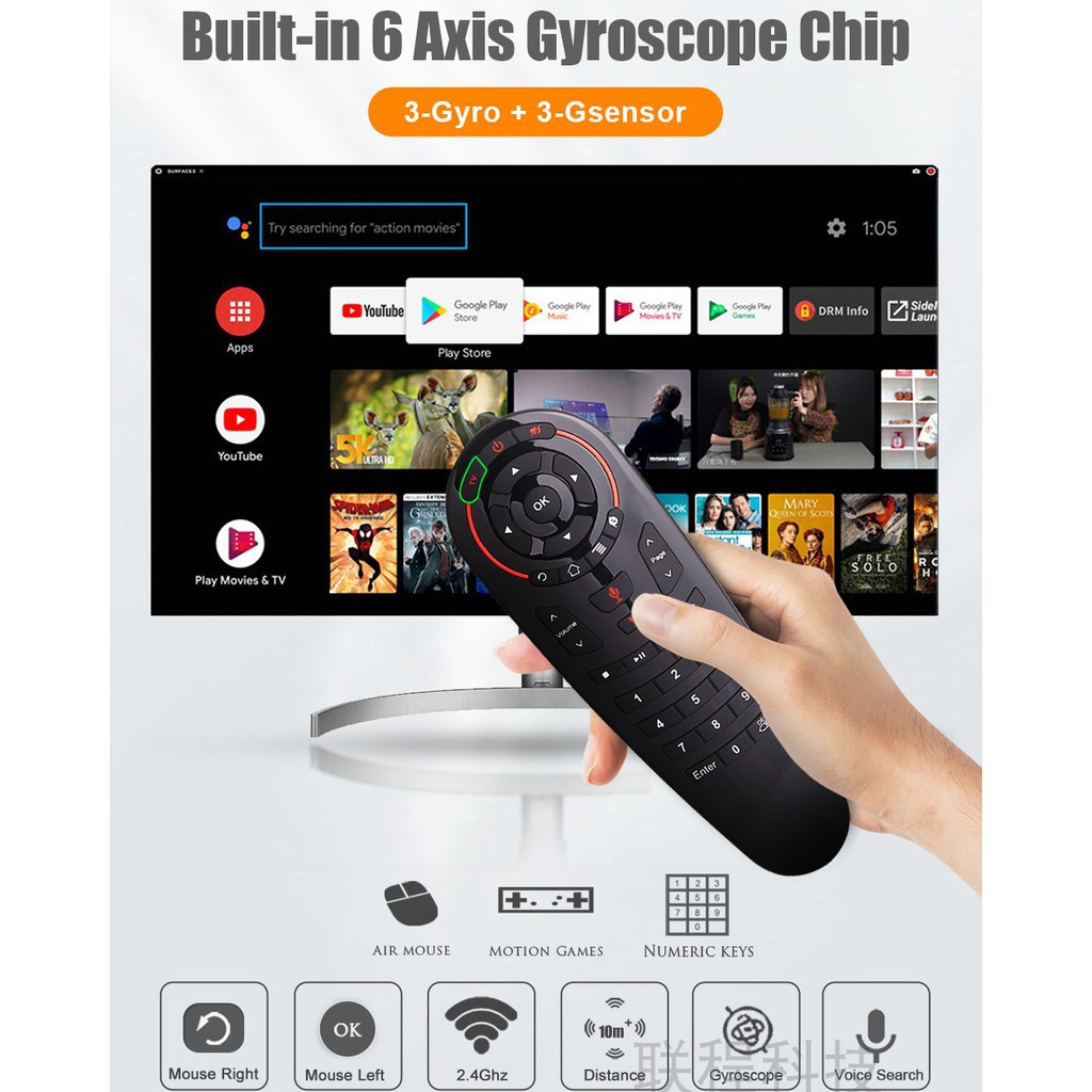 REMOTE AIR MOUSE G30S FULLBOX - TẶNG KÈM PIN