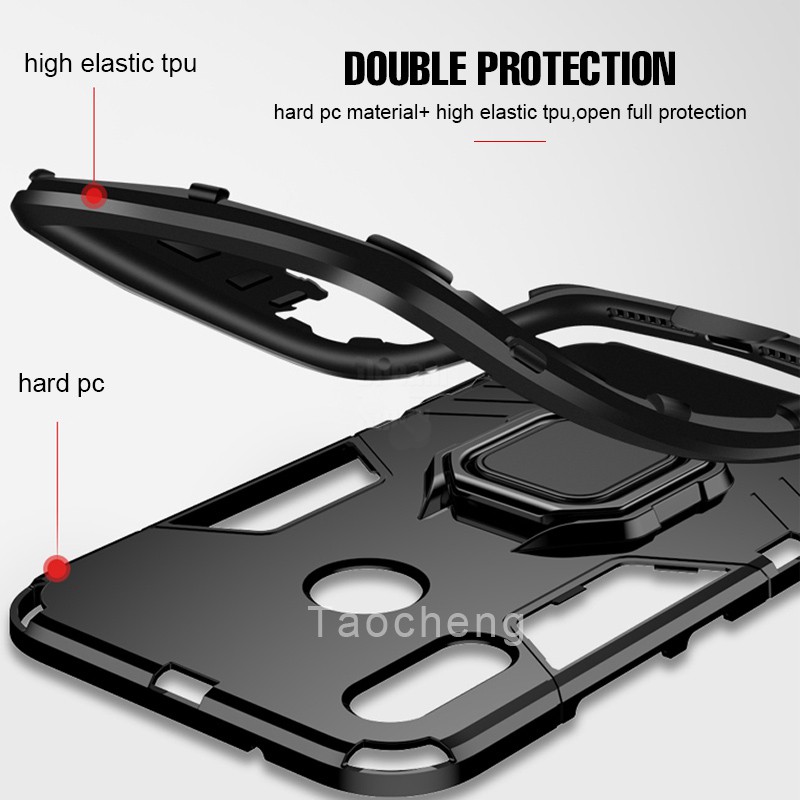 Ốp Lưng Armor Kèm Nhẫn Móc Ngón Tay Cho Xiaomi Redmi 9t