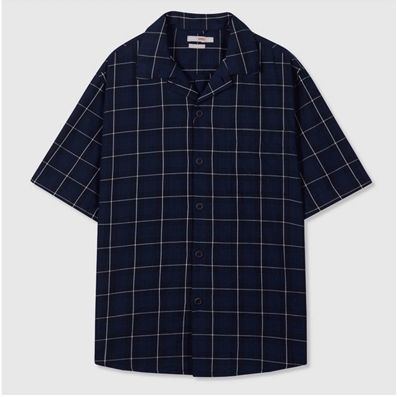 Áo sơ mi SPAO cổ Danton 100% cotton nhập chính hãng Hàn Quốc