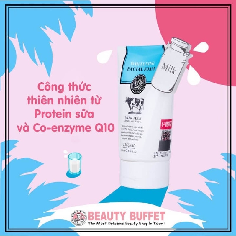 Sữa Rửa Mặt Beauty Plus+ Thái Lan 🇹🇭 Chính Hãng Beauty Buffet Siêu Thị Thái Lan 🇹🇭 Mẫu Mới 50ml