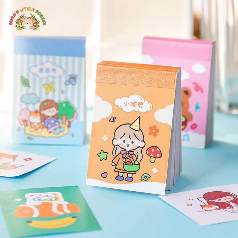 SET 50 TẤM STICKER BỎ TÚI CUTE MINI POCKET STICKER BOOK | MST381