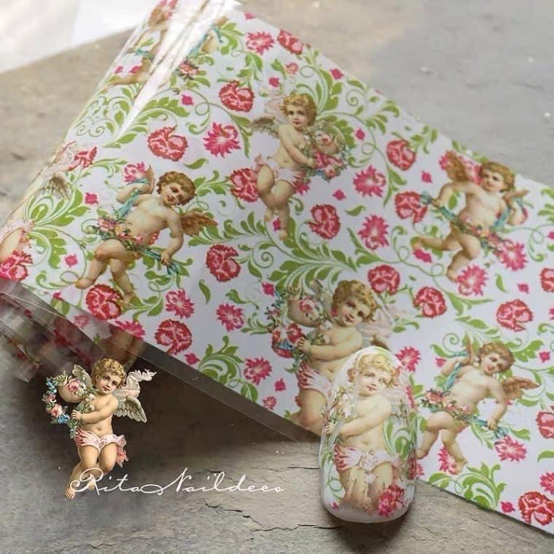 Fion trang trí dán móng tay