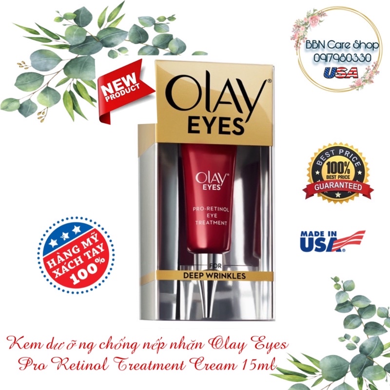 Kem dưỡng chống nếp nhăn Olay Eyes Pro Retinol Treatment Cream 15ml