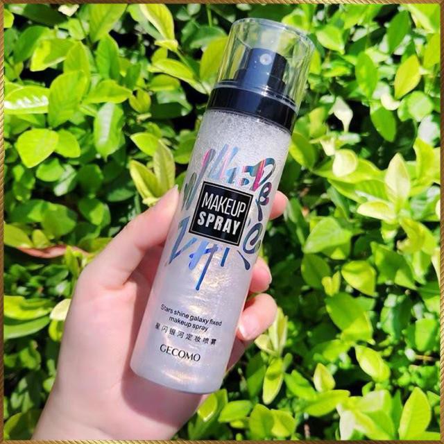 Xịt nhũ cố định lớp trang điểm Gecomo Star Shine Galaxy Spray bản dupe của Mac Fix+ Shimmer GSS1 H68