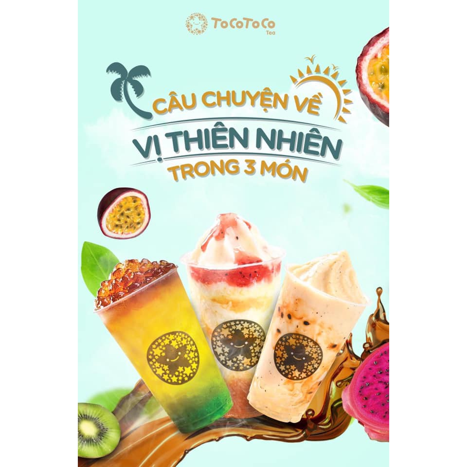 [HCM] [37CN] TocoToco- evoucher giảm 42% áp dụng toàn menu - kootoro