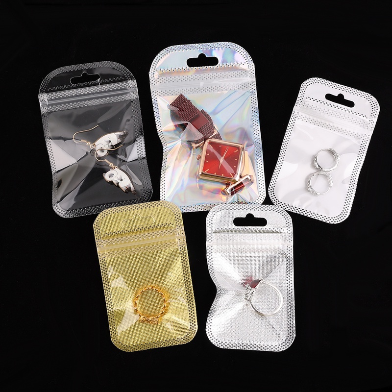 Set 50 Túi Zip Dày Mờ Đựng Trang Sức DIY