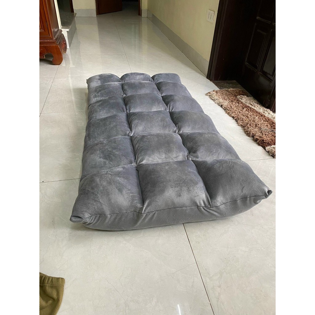  Ghế Bệt Tựa Lưng Tatami kiểu nhật điều chỉnh 5 cấp độ, Vỏ Nhung Cực Mịn Ko Bị Xẹp