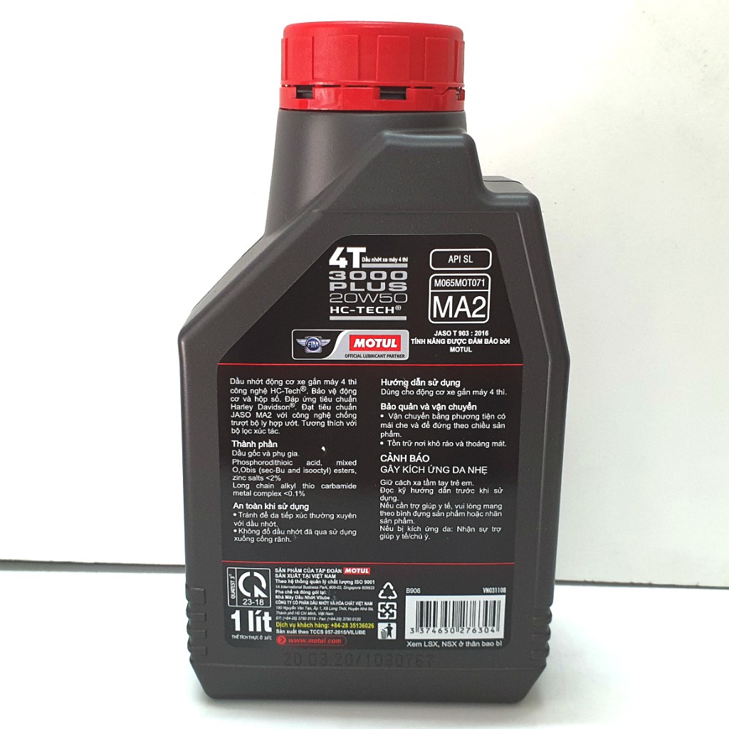 Nhớt xe số Motul 3000 Plus 1L