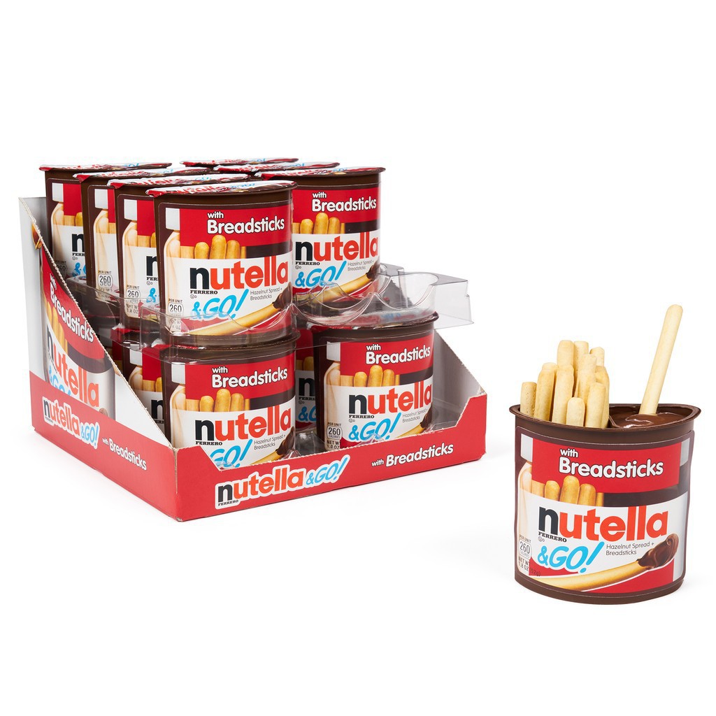(Thùng 16 Hộp) Bánh Que Chấm Socola Hạt Dẻ Nutella
