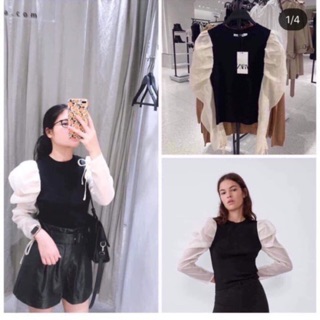 #zara sơ mi hoạ tiết