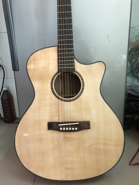 Guitar ACOUSTIC A125 gỗ Hồng đào kỹ. Ty chỉnh cong cần. TỔNG KHO ĐÀN HN