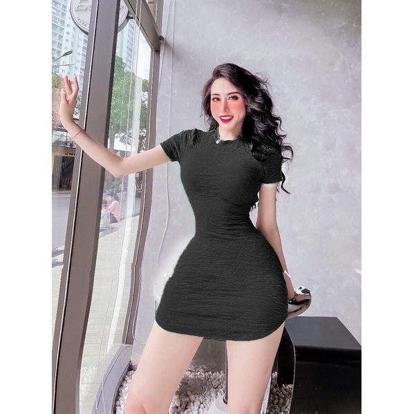KhO SỈ BOHOME-Đầm Body ngắn hở lưng ( len tăm) | BigBuy360 - bigbuy360.vn
