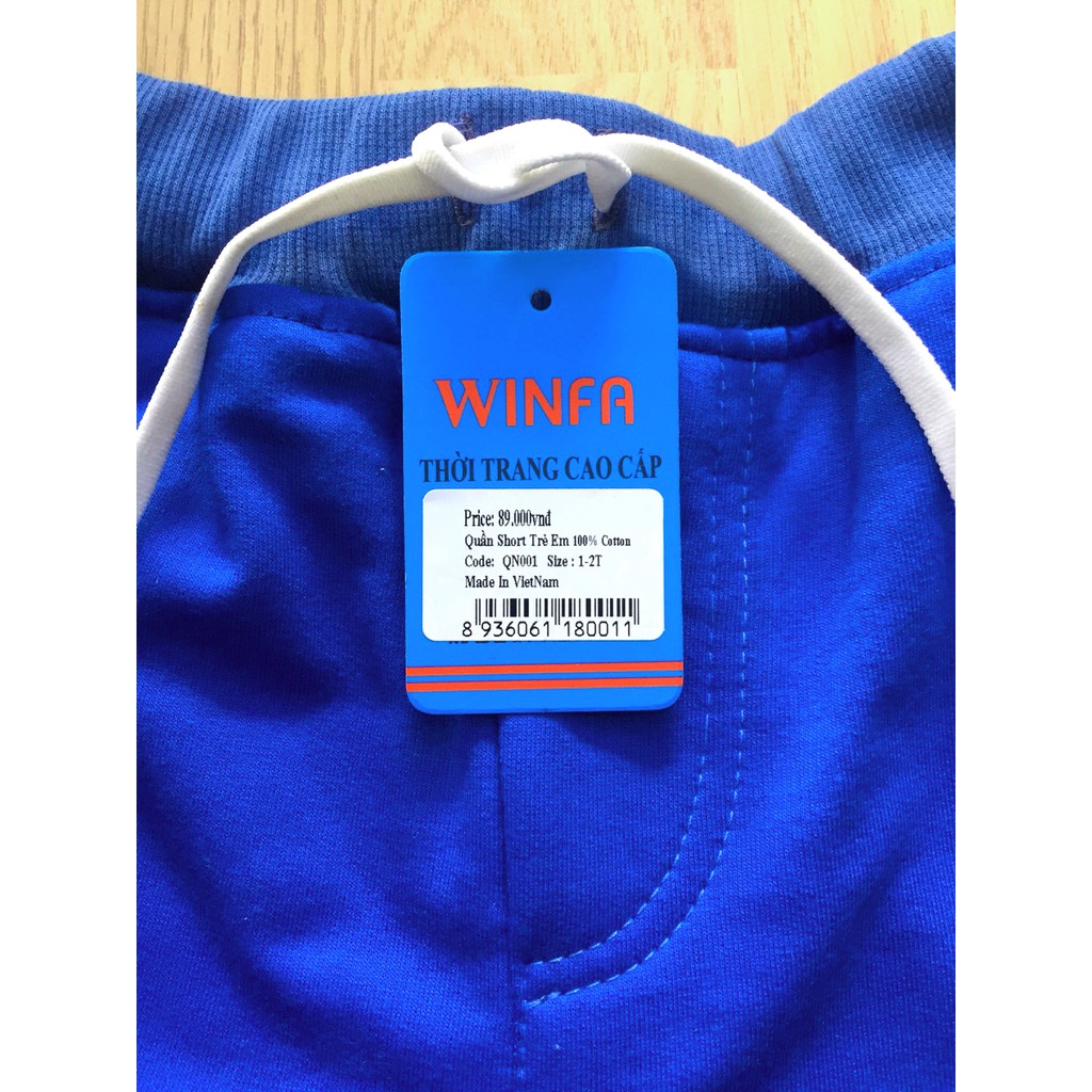 Quần short trẻ em WInfa từ 1-10 tuổi nhiều màu