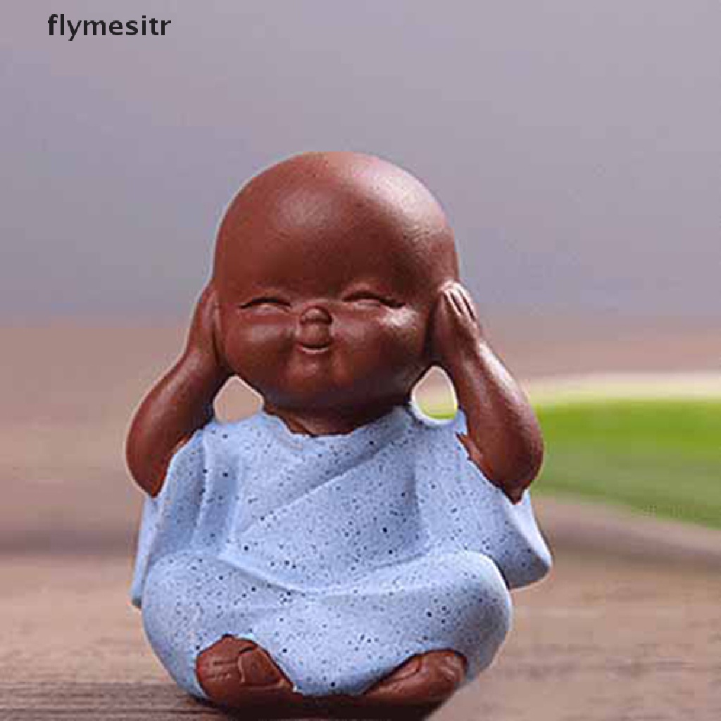 Mô Hình Tượng Phật Nhỏ Bằng Đất Sét Tím Chất Lượng Cao