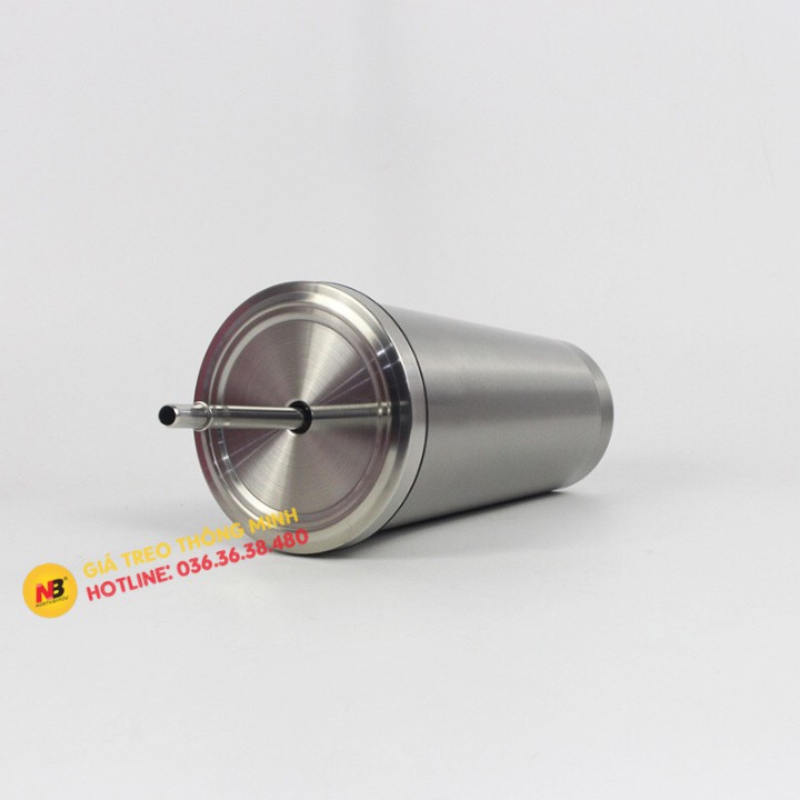 Ly giữ nhiệt 500ml có ống hút - Cốc giữ nhiệt INOX304 - Tặng Kèm Ống Hút Inox ( Màu Bạc - Vàng Hồng - Đen )