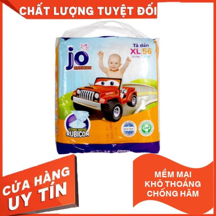 Bỉm JO Dán siêu đại Rubicon Size  M72, L64, XL56,những sợi bông siêu mềm giúp nâng đỡ làn da khỏi tiếp xúc với chất bẩn.