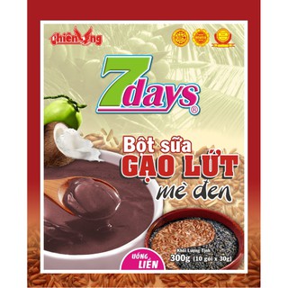 Bột sữa gạo lứt mè đen 7days Thiên ưng