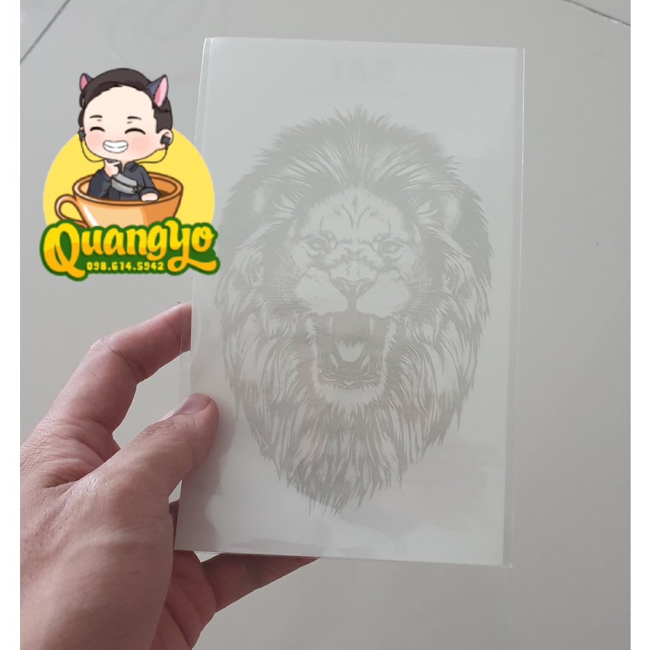 [TIKTOK TATTOO] Hình xăm ngực sư tử khổ to, 100% chống nước 15 ngày như thật, Hình xăm ma thuật, Xăm giống Inkaholic