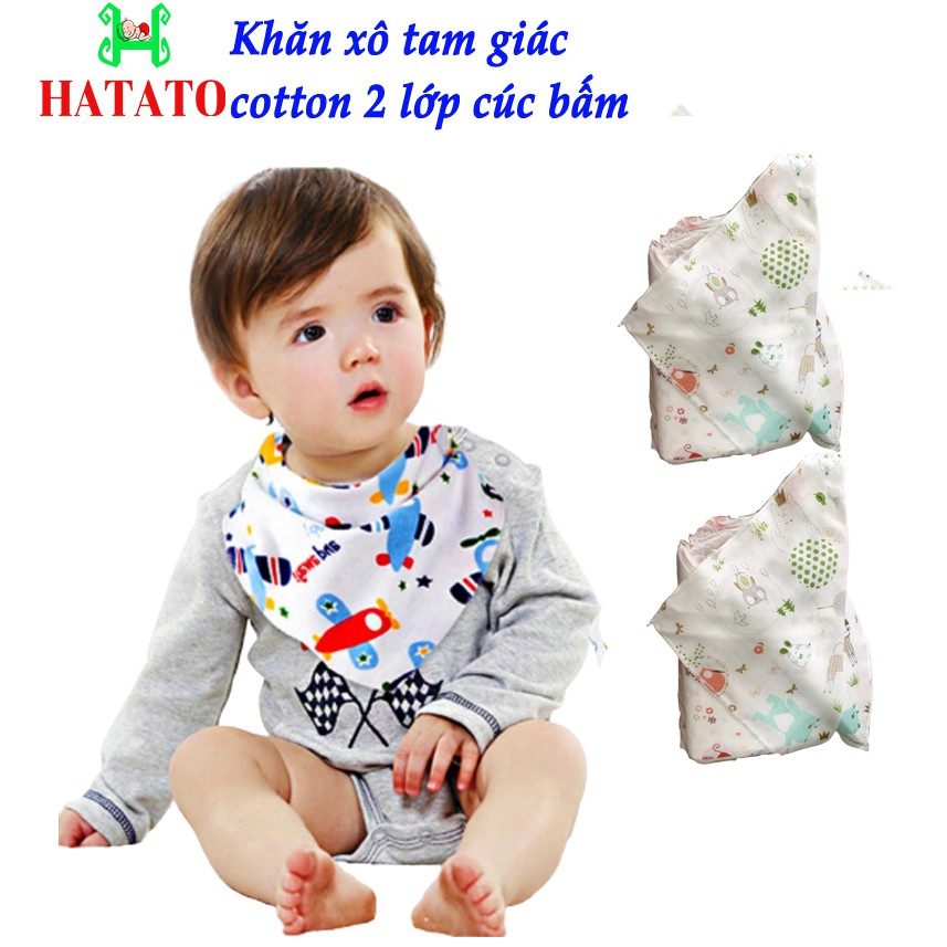  Khăn yếm tam giác - khăn xô cotton