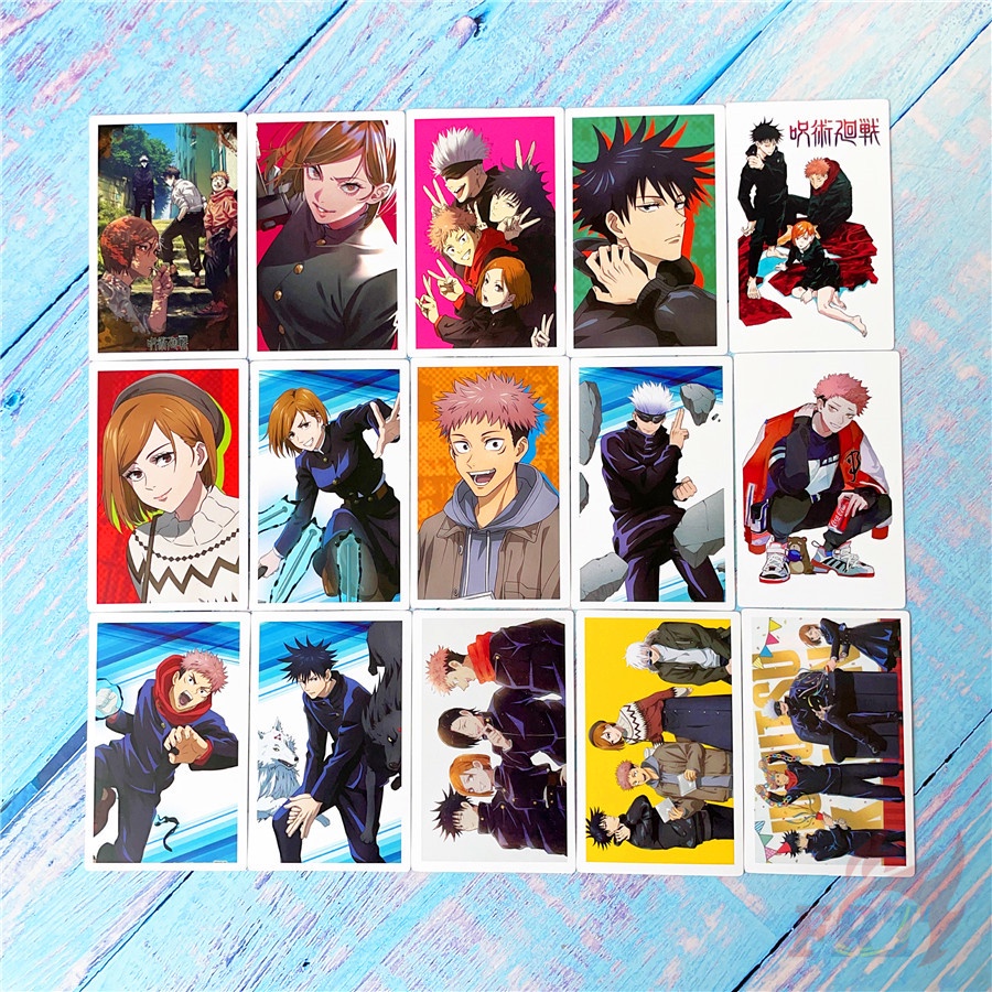 Hộp 30 Cái/ Hộp ✪ Thẻ Hình Lomo Anime Jujutsu Kaisen S-3:Itadori Yuji / Fushiguro Megumi / Gojo Satoru ✪ Bưu Thiếp Mini Kích Thước 5.5cm*8.8cm Dùng Làm Quà Tặng