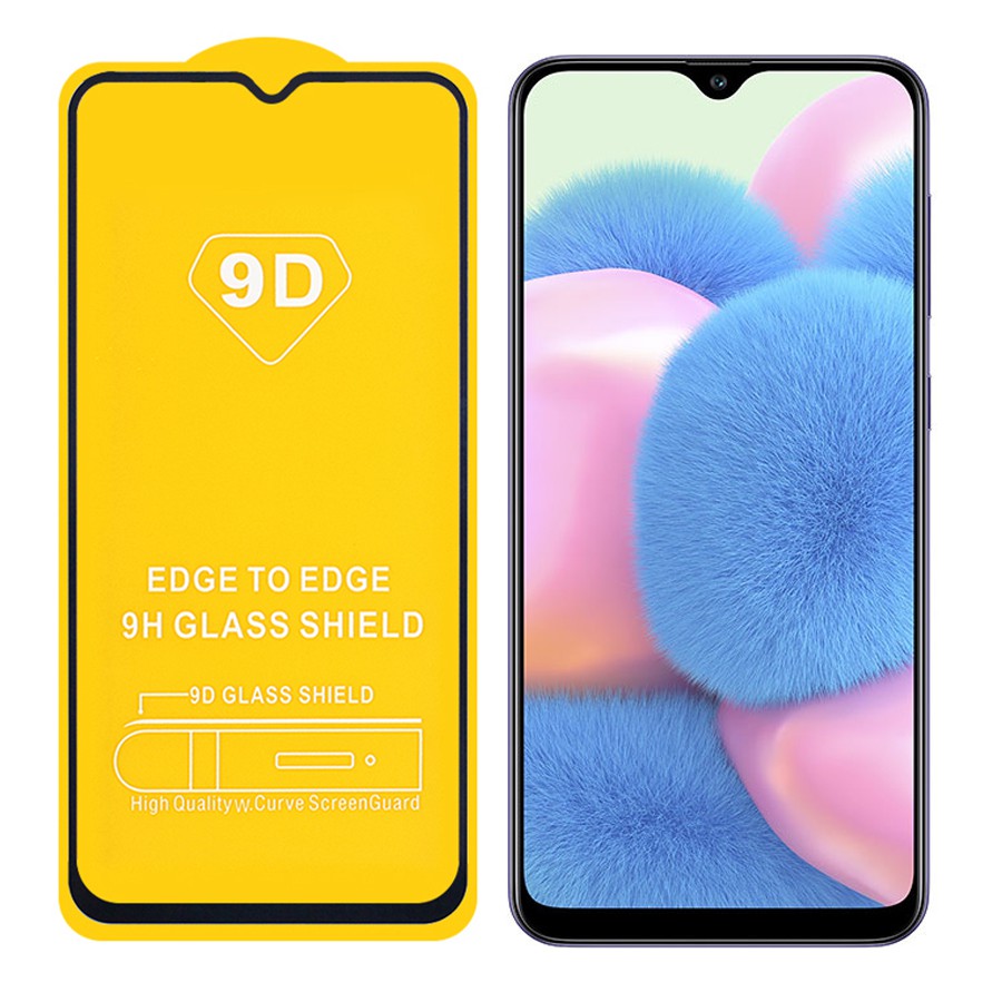 Cường lực Samsung A10/A30S/A51/A02S/A12/....Full keo viền đen