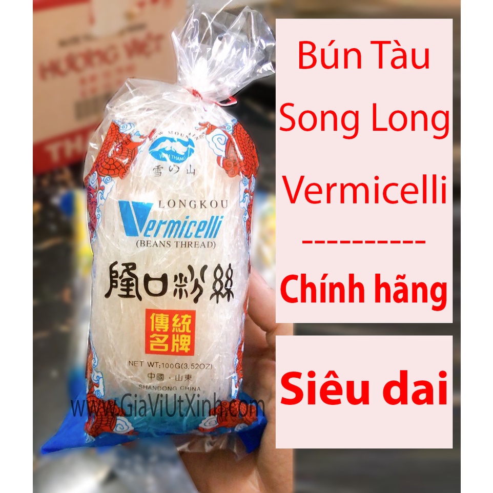 BÚN TÀU SONG LONG 2 CON RỒNG - LONGKOU VERMICELLI BEANS THREAD