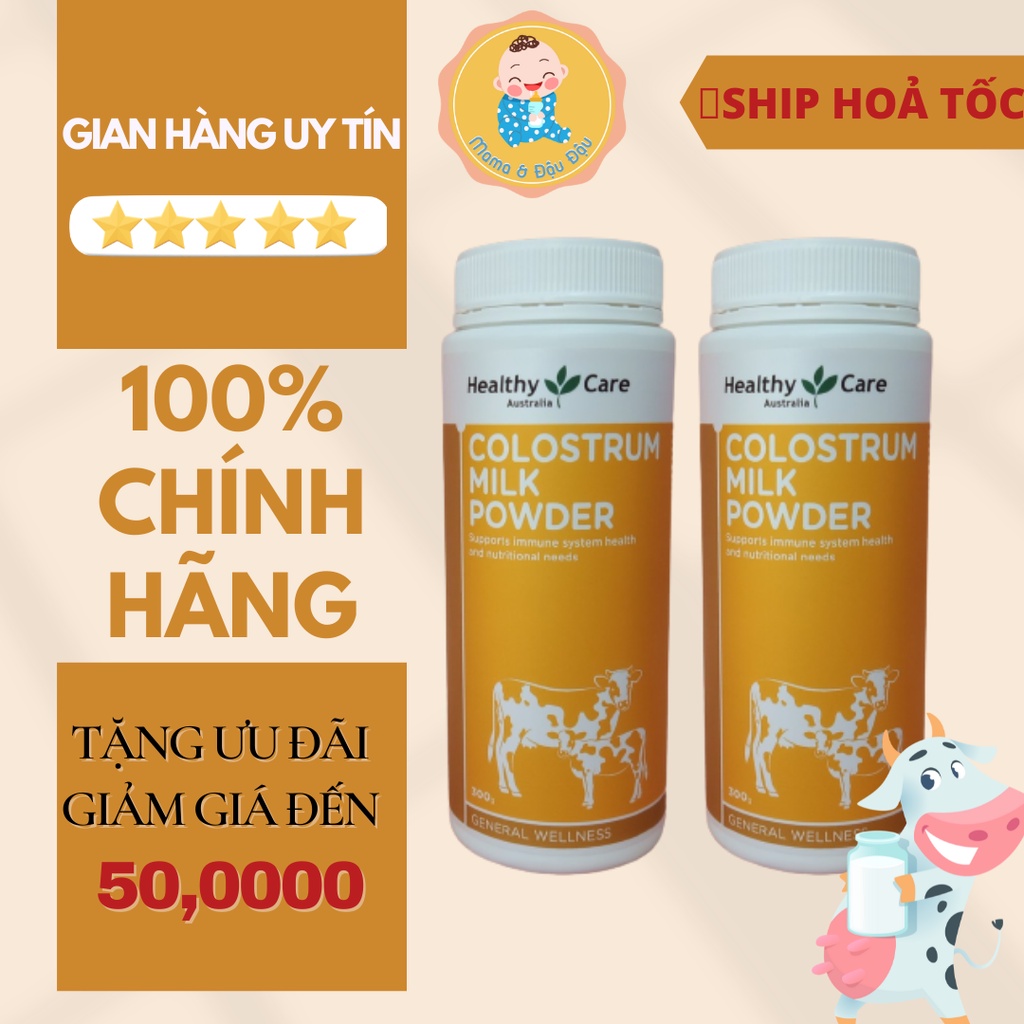 [CHÍNH HÃNG][ÚC] SỮA NON ÚC HEALTHY CARE COLOSTRUM MILK POWDER CHO NGƯỜI GIÀ, NGƯỜI HAY ỐM VẶT