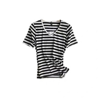 [ Hàng Quảng Châu ] Áo Thun Nữ, Áo Phông Nữ Cổ Tim Cotton Co Giãn