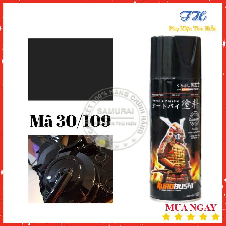 Sơn Samurai Màu Đen Bóng - Mã 30/109